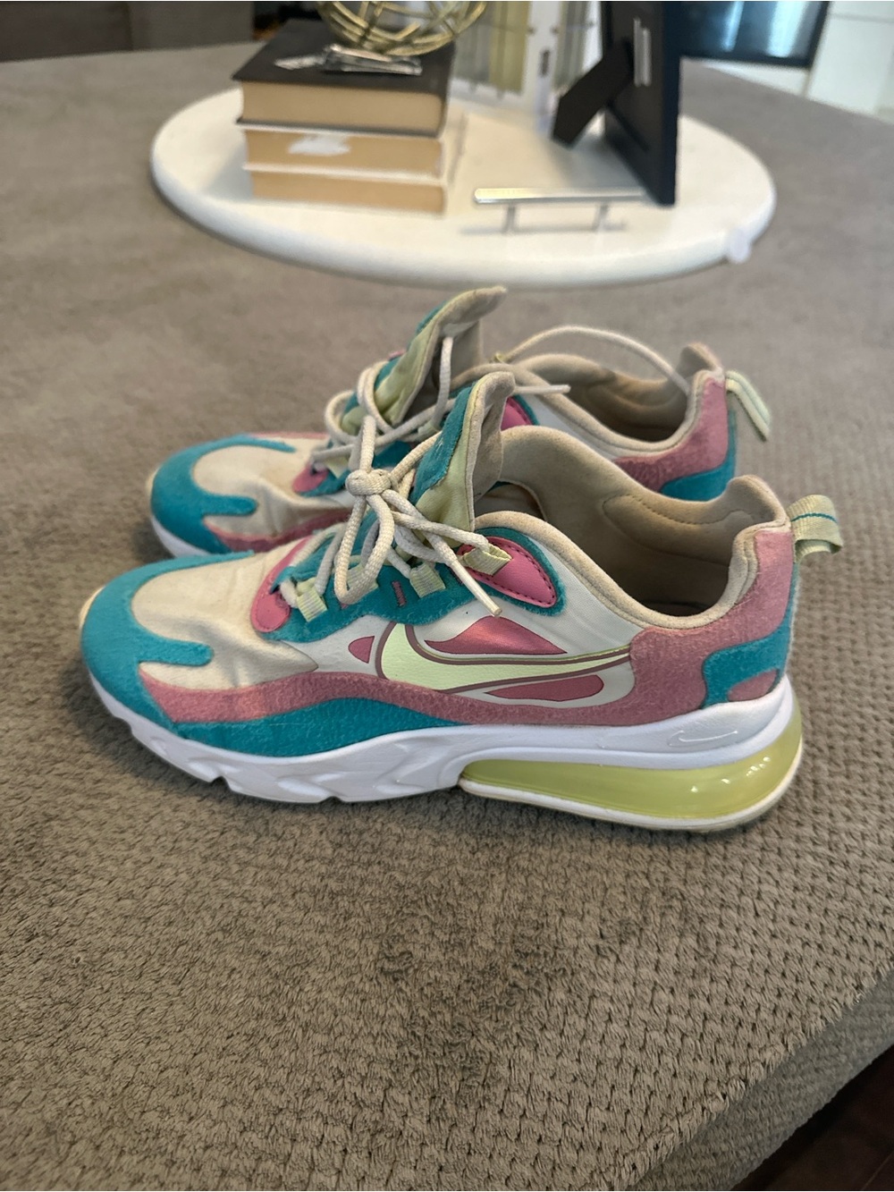 Nike Kids Sneakers - Teal, Pink & Lime Accent